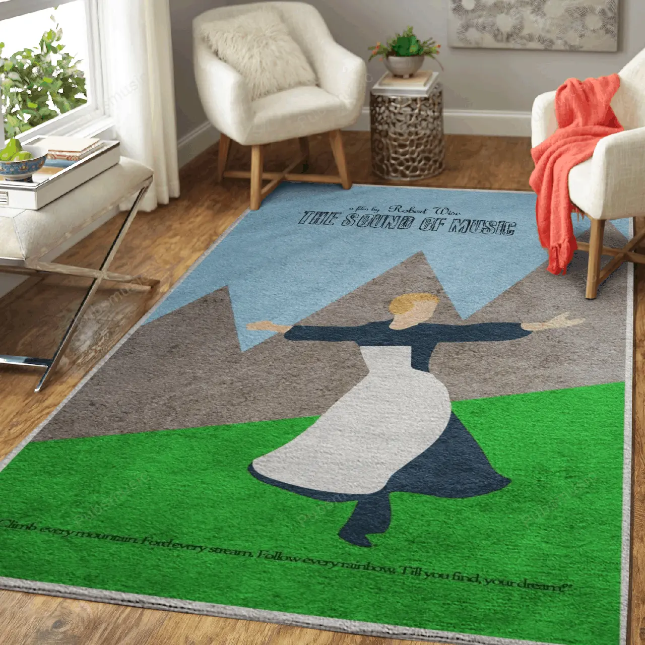 The Sound Of Music Minimal Minimalist Movie Artworks Art For Fans Area Rug Living Room Carpet Rug Regtangle Carpet Floor Decor Home Decor