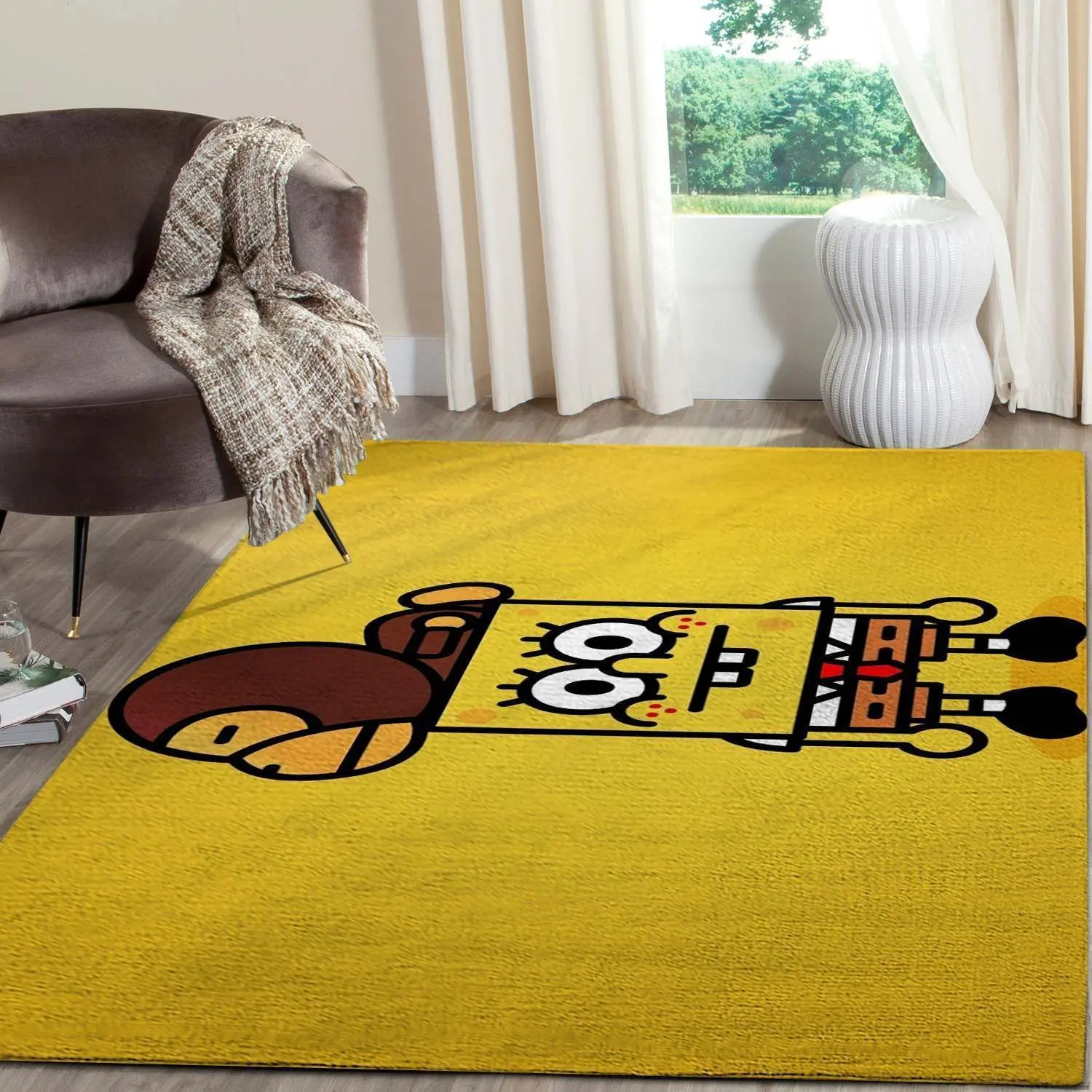 The Spongebob Area Rugs Living Room Carpet Fn101221 Rug Regtangle Carpet Floor Decor Home Decor