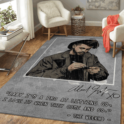 The Weeknd Artwork Pop Music Collection Art For Fans Area Rug Living Room Carpet Rug Regtangle Carpet Floor Decor Home Decor