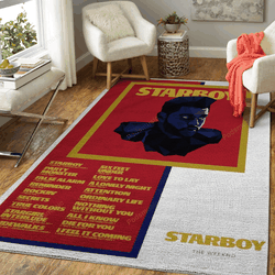 The Weeknd List Music Art For Fans Area Rug Living Room Carpet Rug Regtangle Carpet Floor Decor Home Decor