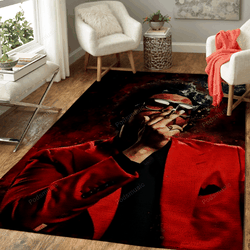 The Weeknd Rapper Music World Art For Fans Area Rug Living Room Carpet Rug Regtangle Carpet Floor Decor Home Decor