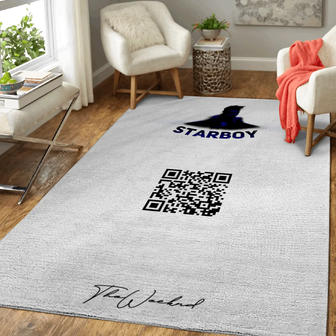 The Weeknd Starboy Music Art For Fans Area Rug Living Room Carpet Rug Regtangle Carpet Floor Decor Home Decor