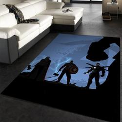 Thor Captain America Iron Man Hulk Area Rug Living Room And Bed Room Rug