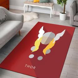 Thor Logo Marvel Movies Area Rugs Living Room Carpet Rug Regtangle Carpet Floor Decor Home Decor