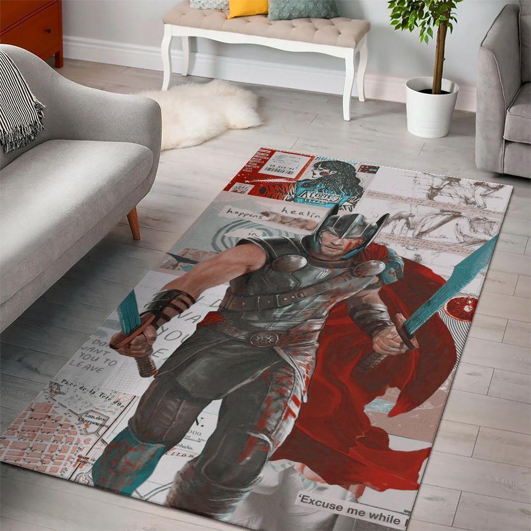 Thor Marvel Movies Area Rugs Living Room Carpet Rug Regtangle Carpet Floor Decor Home Decor