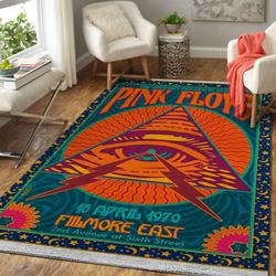 Tiki Hibiscus Pattern Print Area Rug Living Room Rug Home Decor