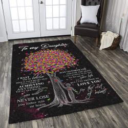 To My Daughter Love You For The Rest Of Mine Dhckl1810At Rug Living Room Rug Home Decor