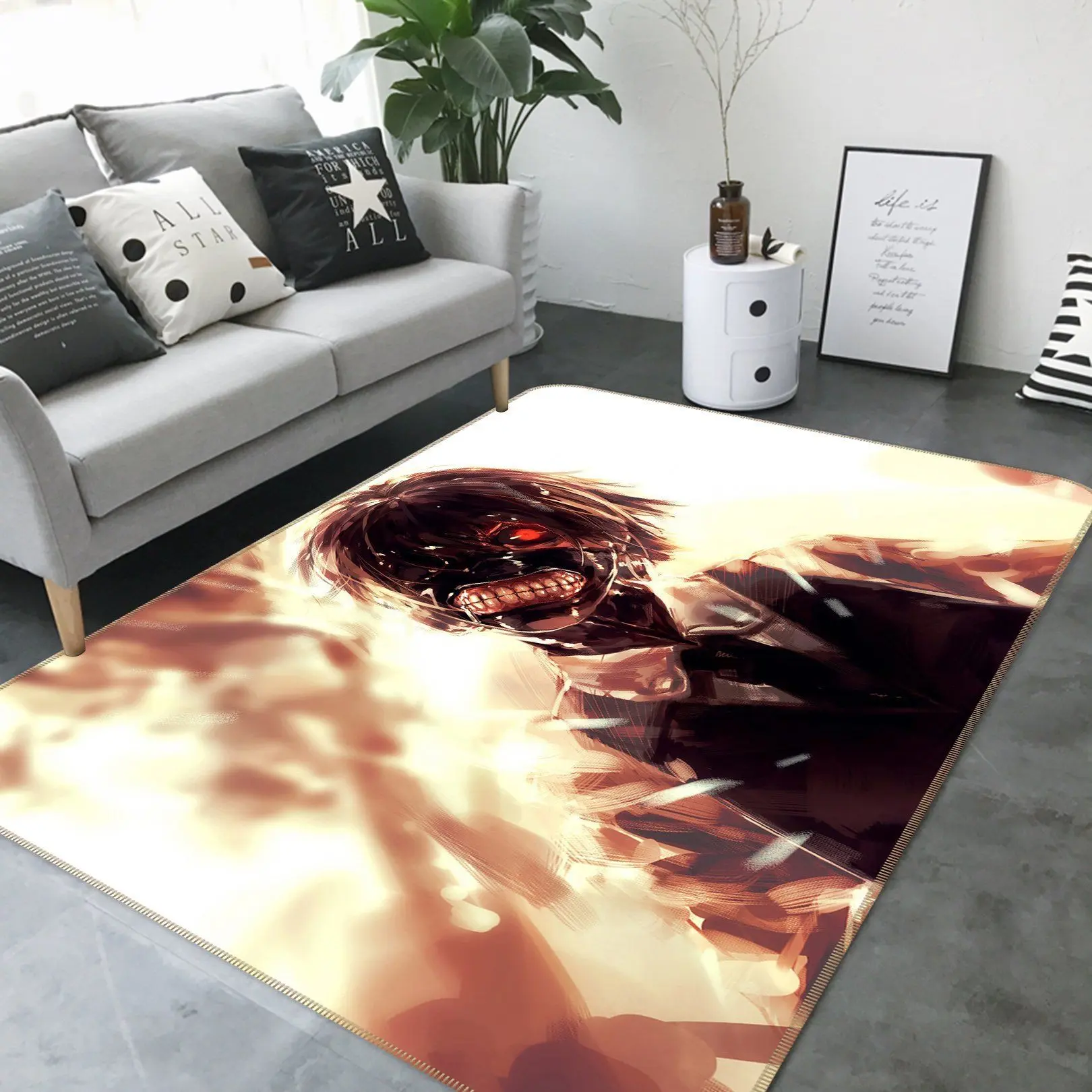 Tokyo Ghoul Anime 11 Area Rug Living Room And Bed Room Rug Rug Regtangle Carpet Floor Decor Home Decor