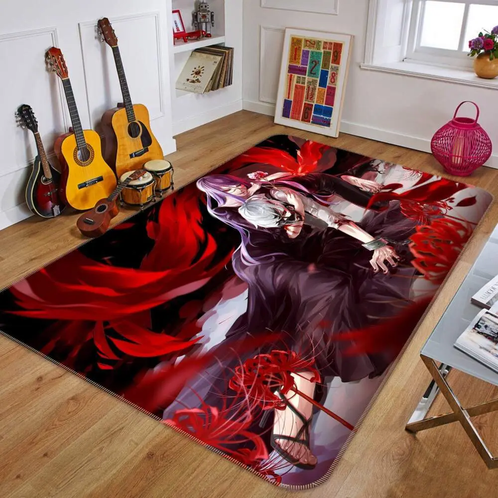 Tokyo Ghoul Anime 23 Area Rug Living Room And Bed Room Rug Rug Regtangle Carpet Floor Decor Home Decor
