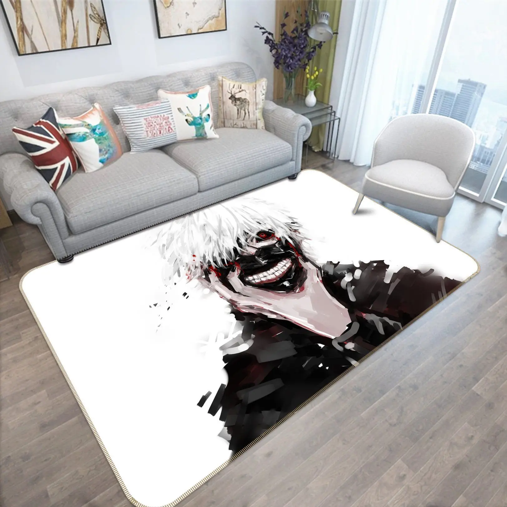 Tokyo Ghoul Anime 4 Area Rug Living Room And Bed Room Rug Rug Regtangle Carpet Floor Decor Home Decor