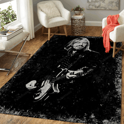 Tom Petty Music Monochrome Art For Fans Area Rug Living Room Carpet Rug Regtangle Carpet Floor Decor Home Decor
