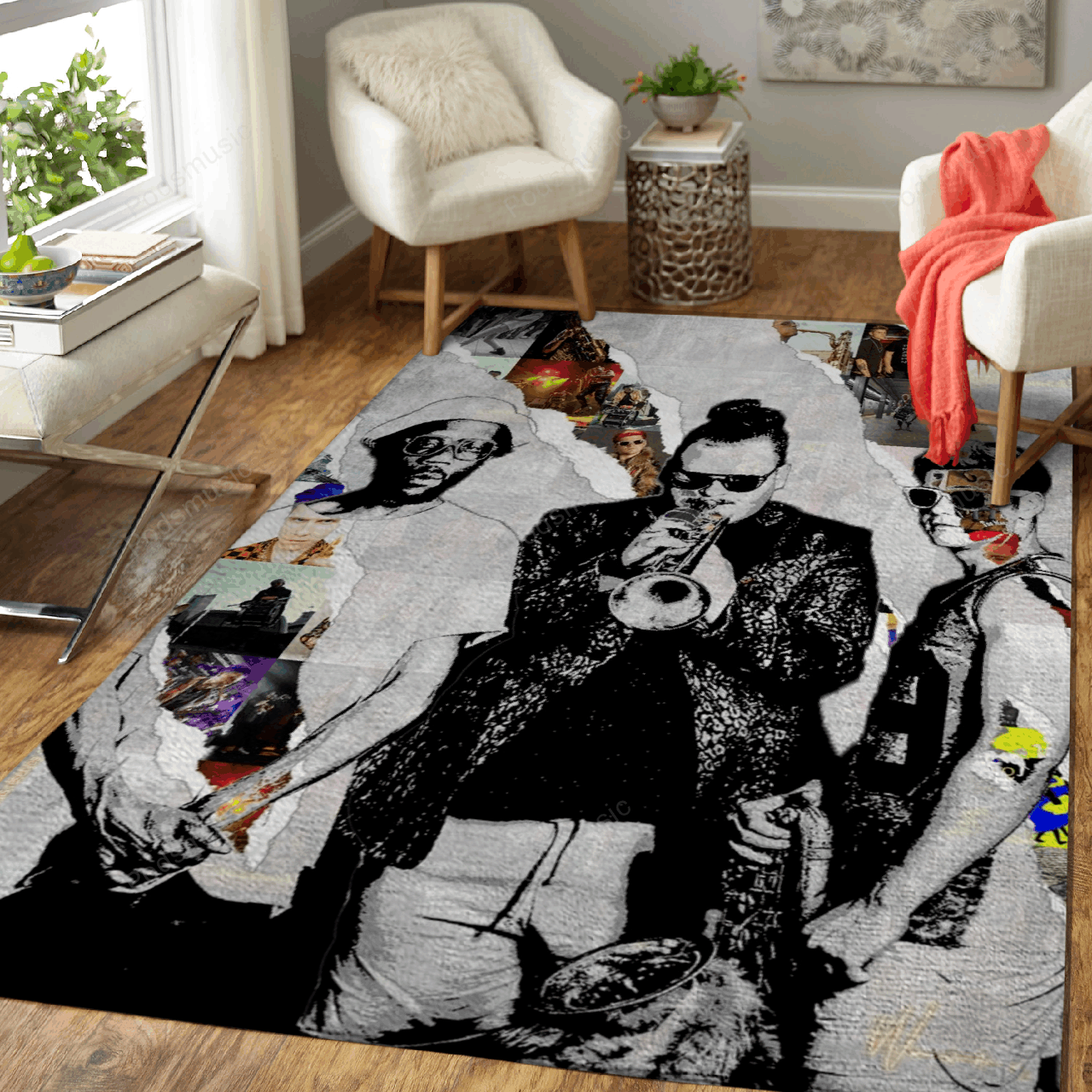 Too Many Zooz Music Art For Fans Area Rug Living Room Carpet Rug Regtangle Carpet Floor Decor Home Decor