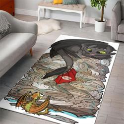 Toothless How To Train Your Dragon Cartoon Movies Area Rugs Living Room Carpet Rug Regtangle Carpet Floor Decor Home Decor