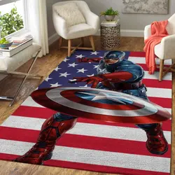 Captain America Area Rug Living Room Rug Home Decor Carpet Rug 20022114