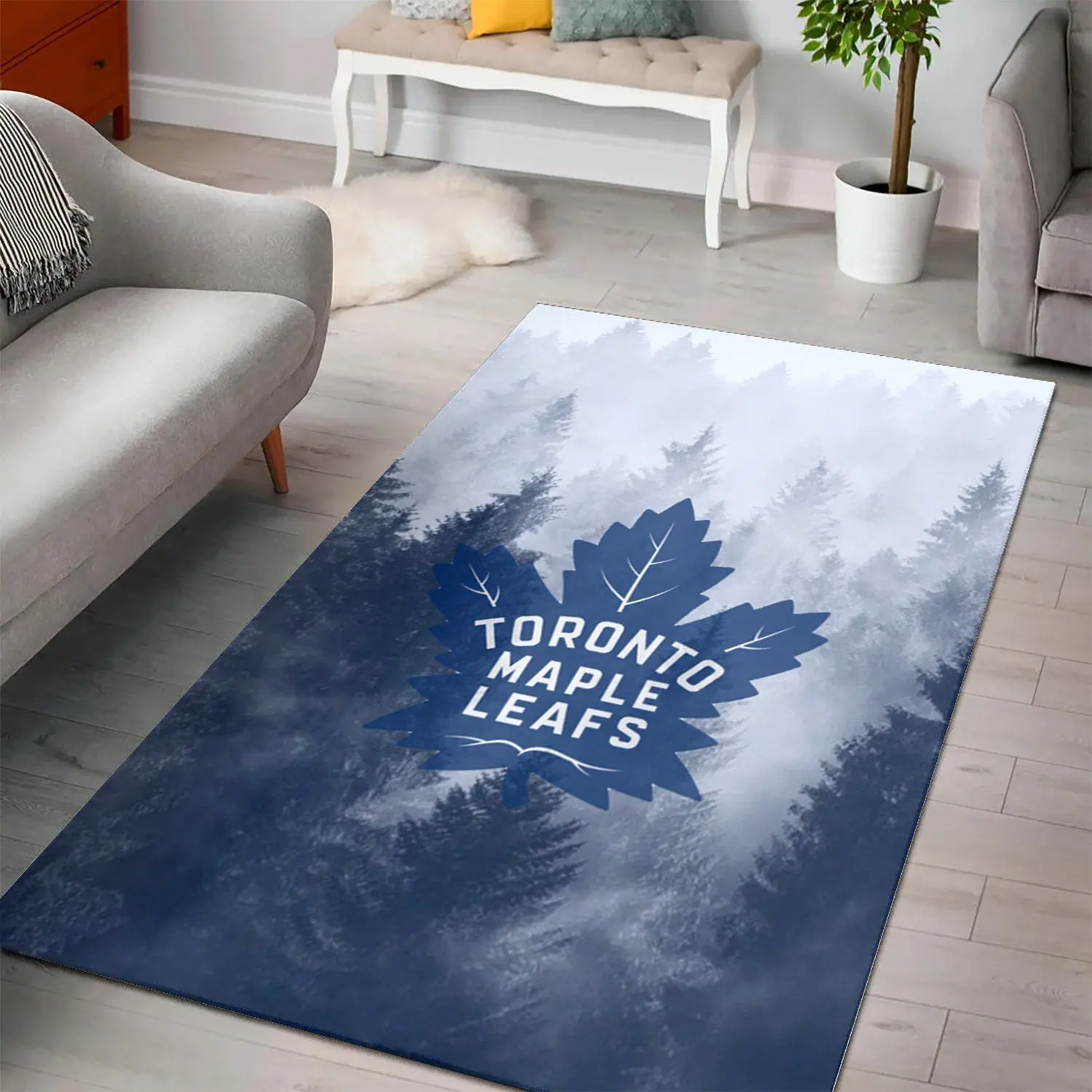 Toronto Maple Leafs Area Rugs Nhl Hockey Living Room Carpet Home Decor 20022118