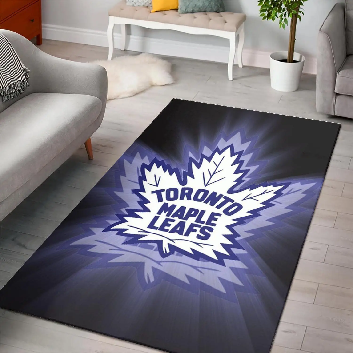 Toronto Maple Leafs Area Rugs Nhl Hockey Living Room Carpet Home Decor 2002213