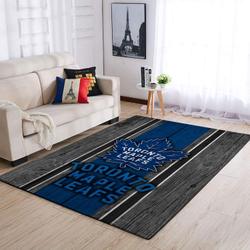 Toronto Maple Leafs Nhl Area Rugs Team Logo Living Room Rug Regtangle Carpet