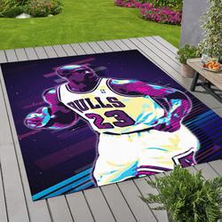 Basketball Superstar Michael Jordan Area Rug Living Room Rug Home Decor Nba Basketball Team Logo Carpet Rug Living Room 2003278