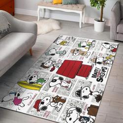 Snoopy Area Rug Living Room Rug Home Decor Carpet