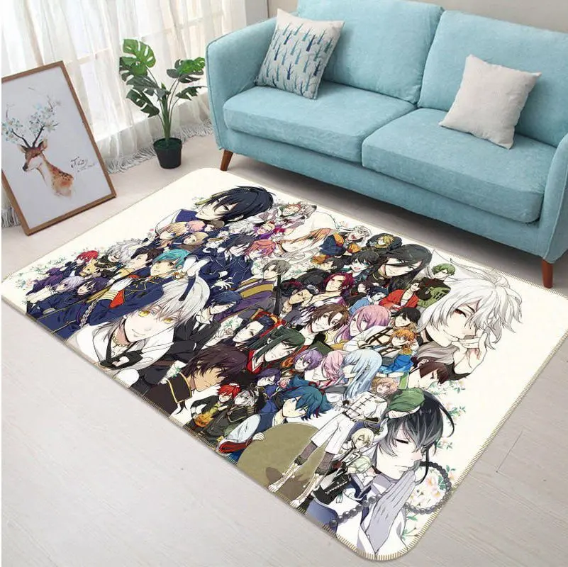 Touken Ranbu Anime 8 Area Rug Living Room And Bed Room Rug Rug Regtangle Carpet Floor Decor Home Decor