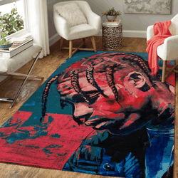 Travis Scott Abstract Music Art For Fans Area Rug Living Room Carpet Rug Regtangle Carpet Floor Decor Home Decor