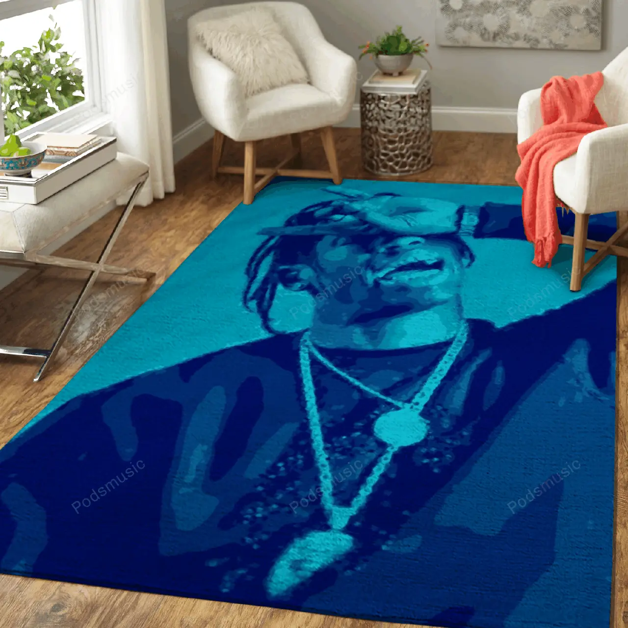 Travis Scott Music Vintage Art For Fans Area Rug Living Room Carpet Rug Regtangle Carpet Floor Decor Home Decor