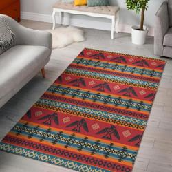 Tribal Navajo Native Indians American Aztec Print Area Rug Living Room Rug Home Decor