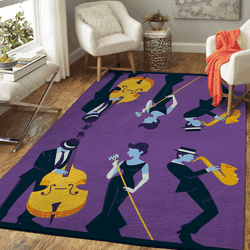 Triple Music Refined Orleans Heritage Festival Art For Fans Area Rug Living Room Carpet Rug Regtangle Carpet Floor Decor Home Decor