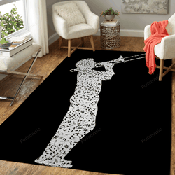 Trombone Player Music Art For Fans Area Rug Living Room Carpet Rug Regtangle Carpet Floor Decor Home Decor