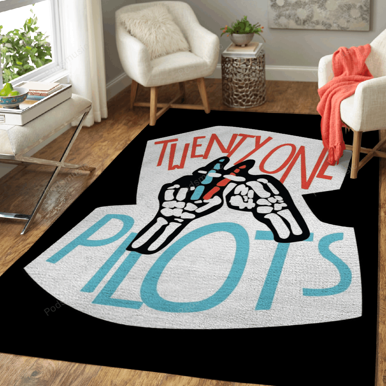 Twenty One Pilots Music Art For Fans Area Rug Living Room Carpet Rug Regtangle Carpet Floor Decor Home Decor