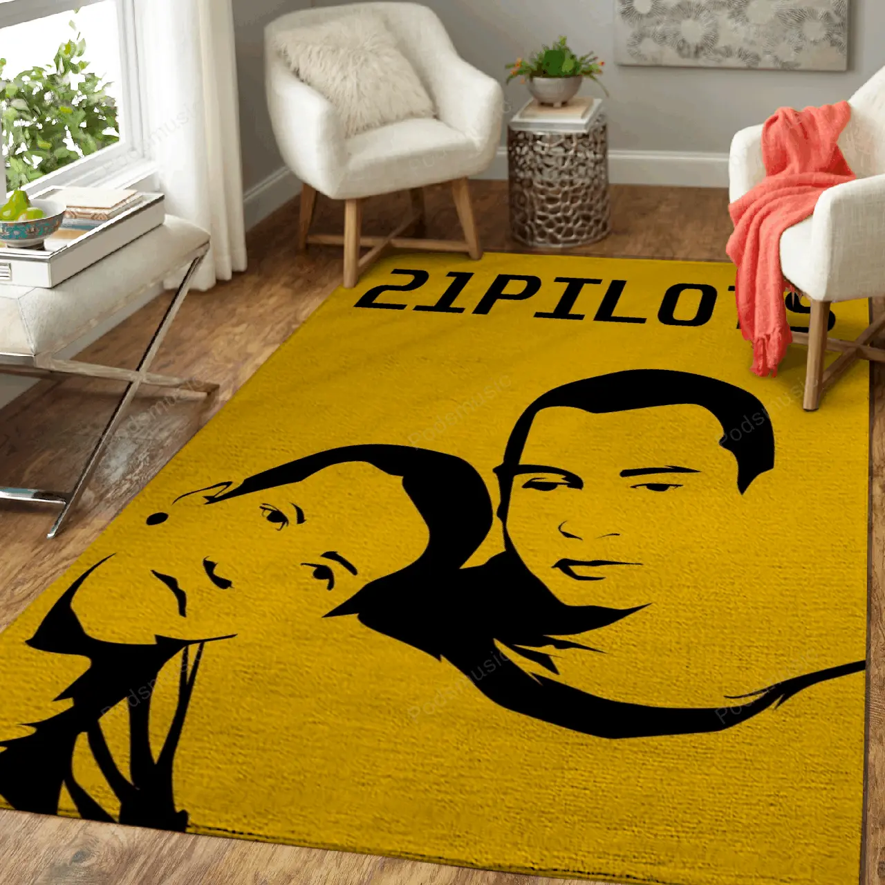 Twenty One Pilots Music Artwork Art For Fans Area Rug Living Room Carpet Rug Regtangle Carpet Floor Decor Home Decor