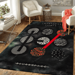 Twntyoneplts Music Artworks Art For Fans Area Rug Living Room Carpet Rug Regtangle Carpet Floor Decor Home Decor