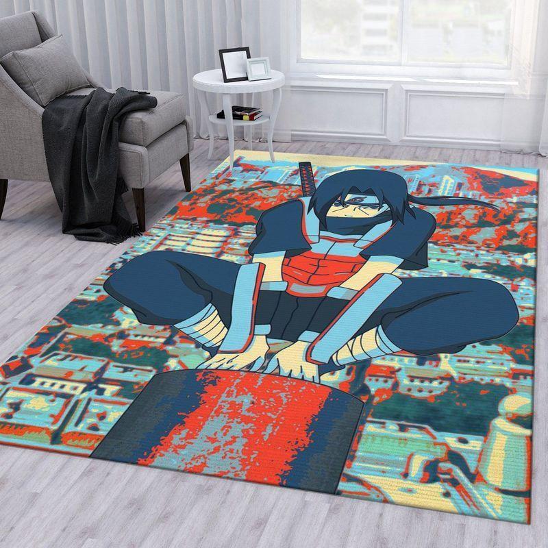 Uchiha Itachi Naruto Anime 4 Area Rug Living Room And Bed Room Rug Rug Regtangle Carpet Floor Decor Home Decor
