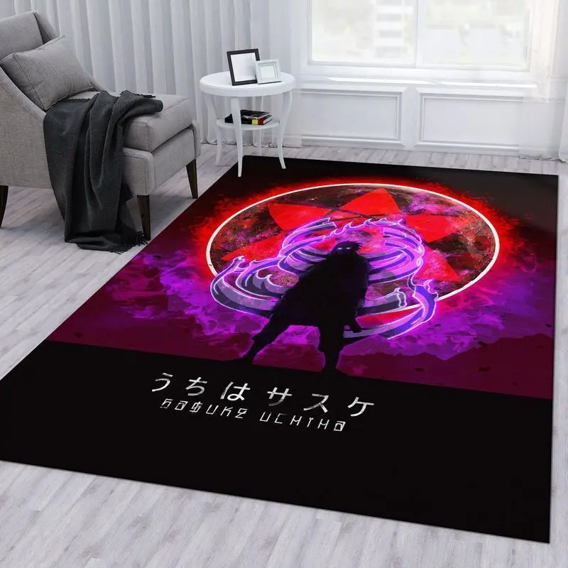 Uchiha Sasuke 1 Area Rug Living Room And Bed Room Rug Rug Regtangle Carpet Floor Decor Home Decor