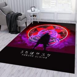 Uchiha Sasuke 1 Area Rug Living Room And Bed Room Rug Rug Regtangle Carpet Floor Decor Home Decor