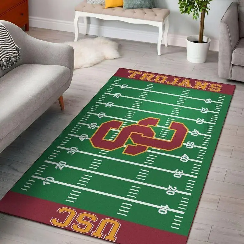 NCAA Usc Trojans Area Rug Living Room Carpet Home Rug Regtangle Carpet 1
