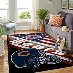 NFL Chicago Bears Living Room Carpet Christmas Gift Floor Decor Rcdd81F34657