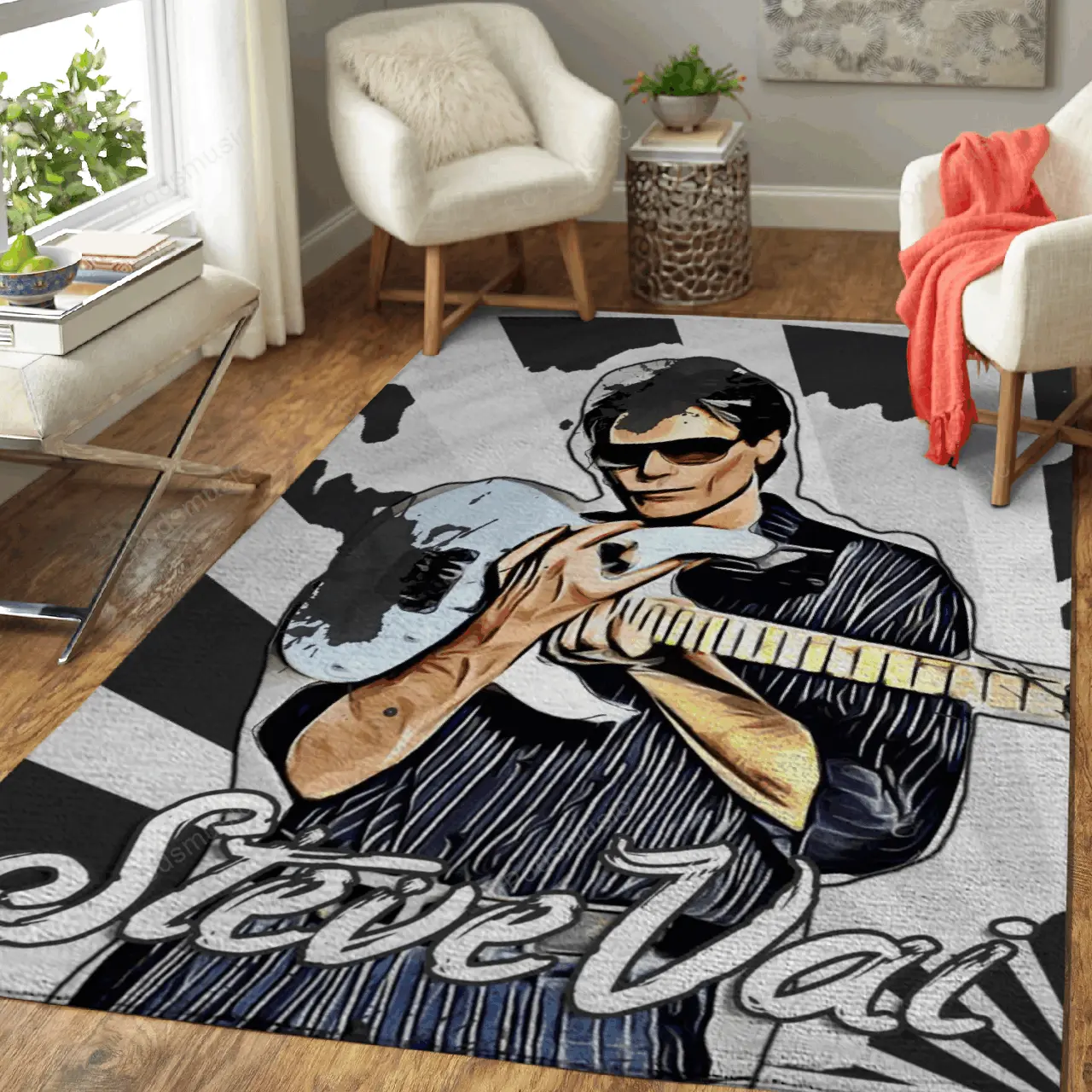 Vai Music Steve Vai Art Art For Fans Area Rug Living Room Carpet Rug Regtangle Carpet Floor Decor Home Decor