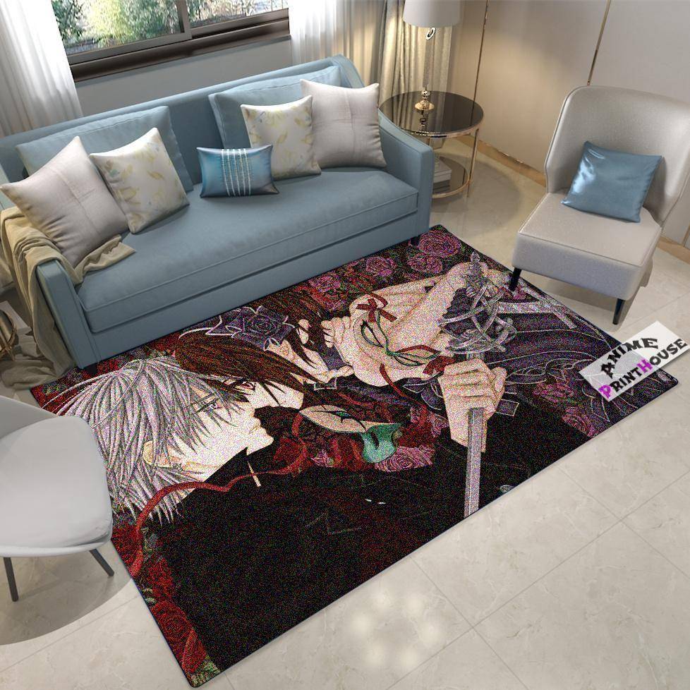 Vampire Knight Yuki & Zero Area Rugs Anime Living Room Carpet Home Rug Regtangle Carpet Floor Decor Home Decor