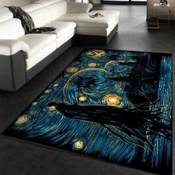 Van Gogh Starry Night Harry Potter Dementors Hogwarts Area Rug Living Room And Bed Room Rug Rug Regtangle Carpet Floor Decor Home Decor