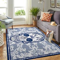 Vancouver Canucks Nhl Area Rugs Skull Flower Style Living Room Regtangle Carpet
