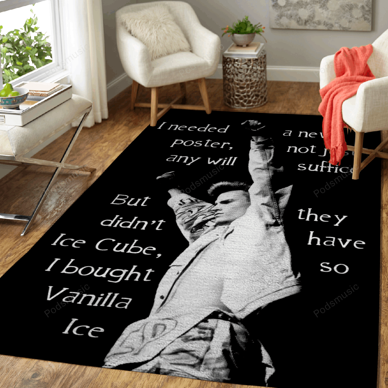 Vanilla Ice Cube Music Film And Tv Art For Fans Area Rug Living Room Carpet Rug Regtangle Carpet Floor Decor Home Decor