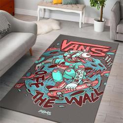 Vans Off The Wall Logo Collection Area Rugs Living Room Carpet Rug Regtangle Carpet Floor Decor Home Decor