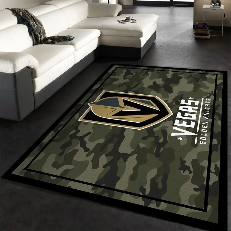 Vegas Golden Knights Nhl 1 Area Rug Living Room Bed Room Rug Regtangle Carpet