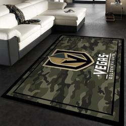 Vegas Golden Knights Nhl 1 Area Rug Living Room Bed Room Rug Regtangle Carpet