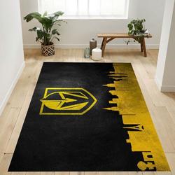 Vegas Golden Knights Nhl 2 Area Rug Living Room Bed Room Rug Regtangle Carpet