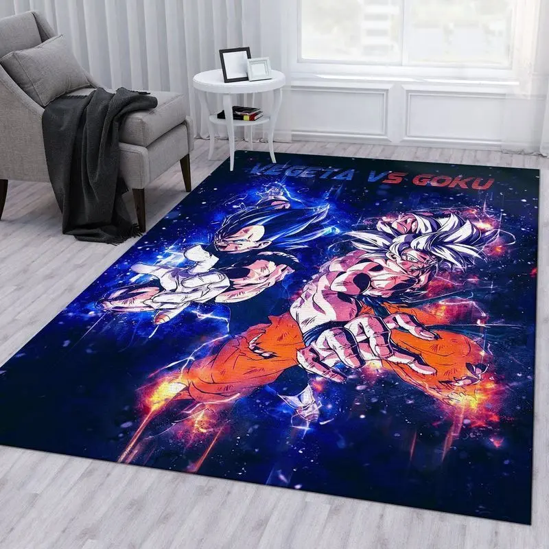 Vegeta Vs Goku Dragon Ball 5 Area Rug Living Room And Bed Room Rug Rug Regtangle Carpet Floor Decor Home Decor