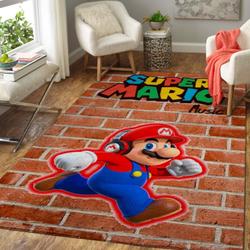 Video Game Fans Mario Area Rug Living Room Rug Home Decorgaming Home Decor
