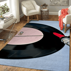 Vinyl Disk Player Music Area Rug Living Room Carpet Rug Regtangle Carpet Floor Decor Home Decor
