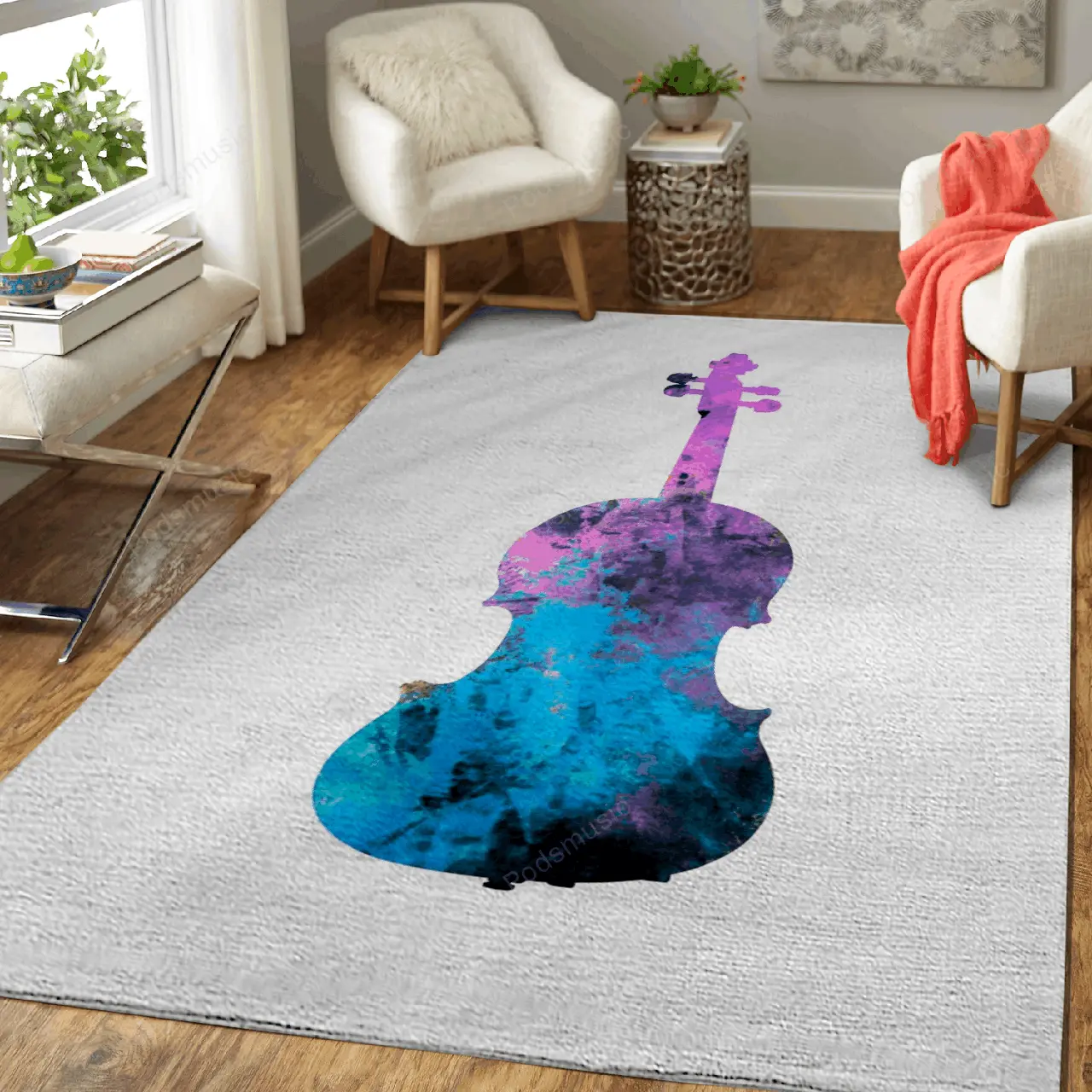 Violino Music Art For Fans Area Rug Living Room Carpet Rug Regtangle Carpet Floor Decor Home Decor
